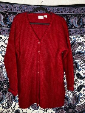 Moda INTL VTG chunky mohair sweater M